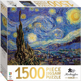 Starry Night by Van Gogh Mindbogglers Gold 1500 Piece Jigsaw Puzzle For Adults